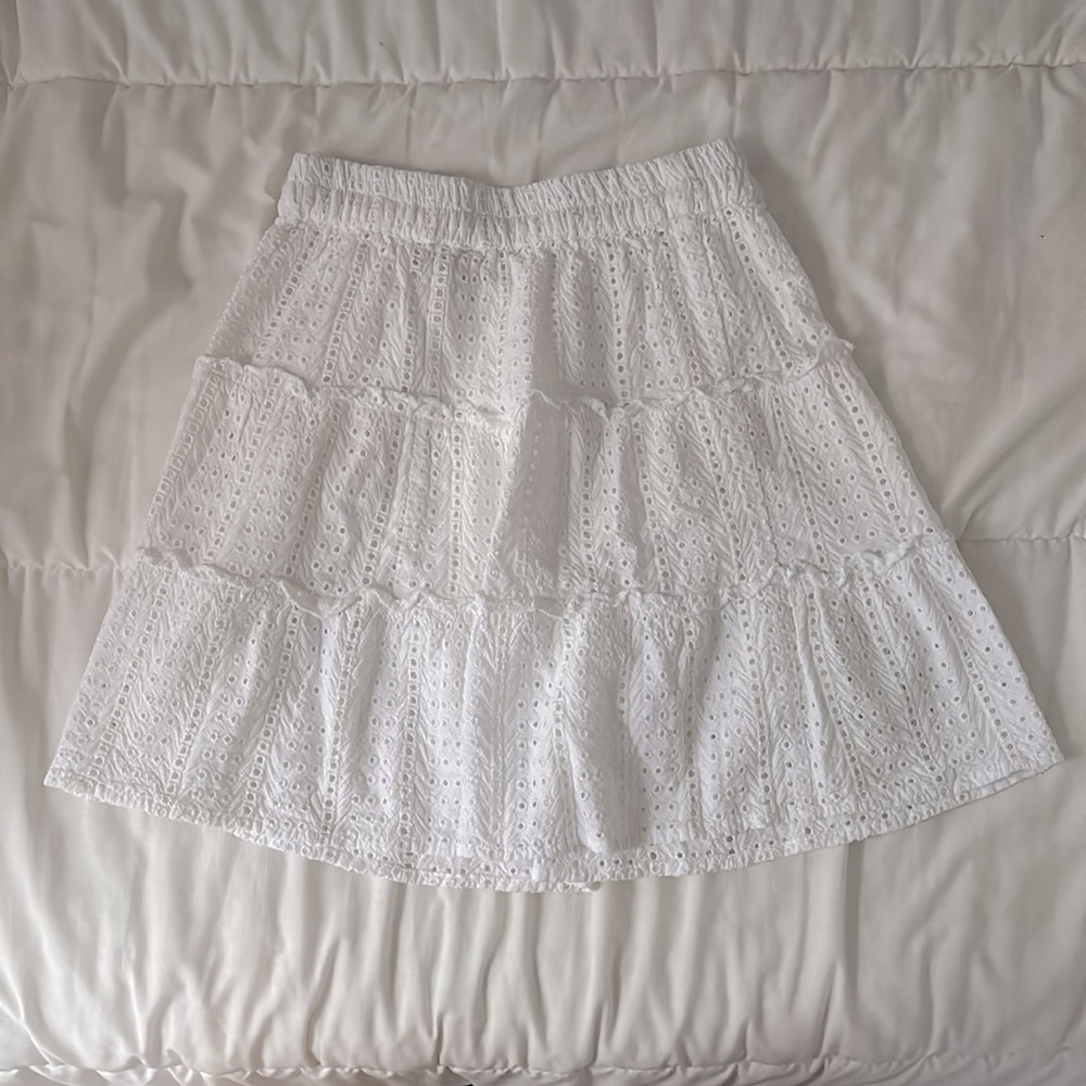 Sim & Sam White Summer Skirt